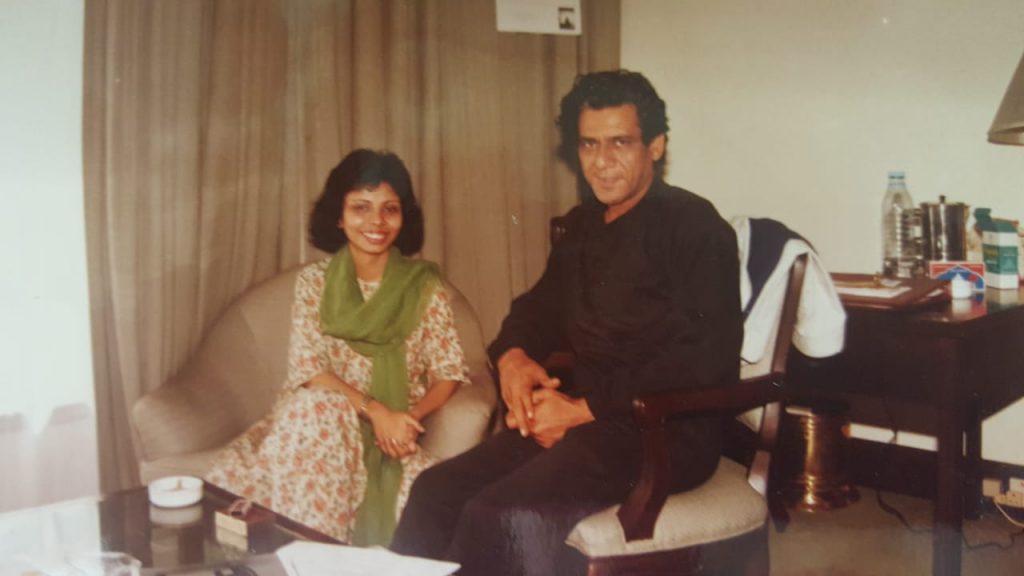 Nandita Puri and Om Puri 