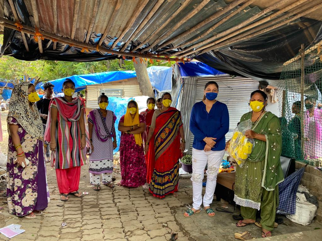 Mask distribution to the underpriveledge
