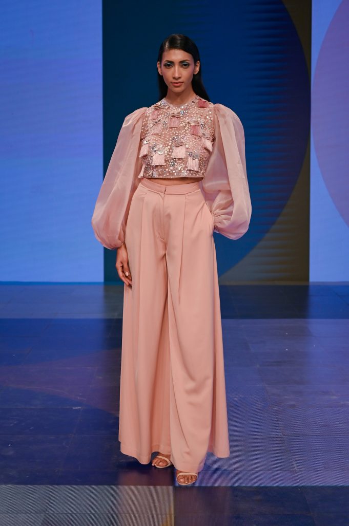 R|ELAN PRESENTS PANKAJ & NIDHI Collection at The Lakme Fashion Week Winter/Festive 2020 at St. Regis in Mumbai, India on 22nd October 2020.  Photo :Vaqaas Mansuri / FS Images / Lakme Fashion Week / IMG Reliance