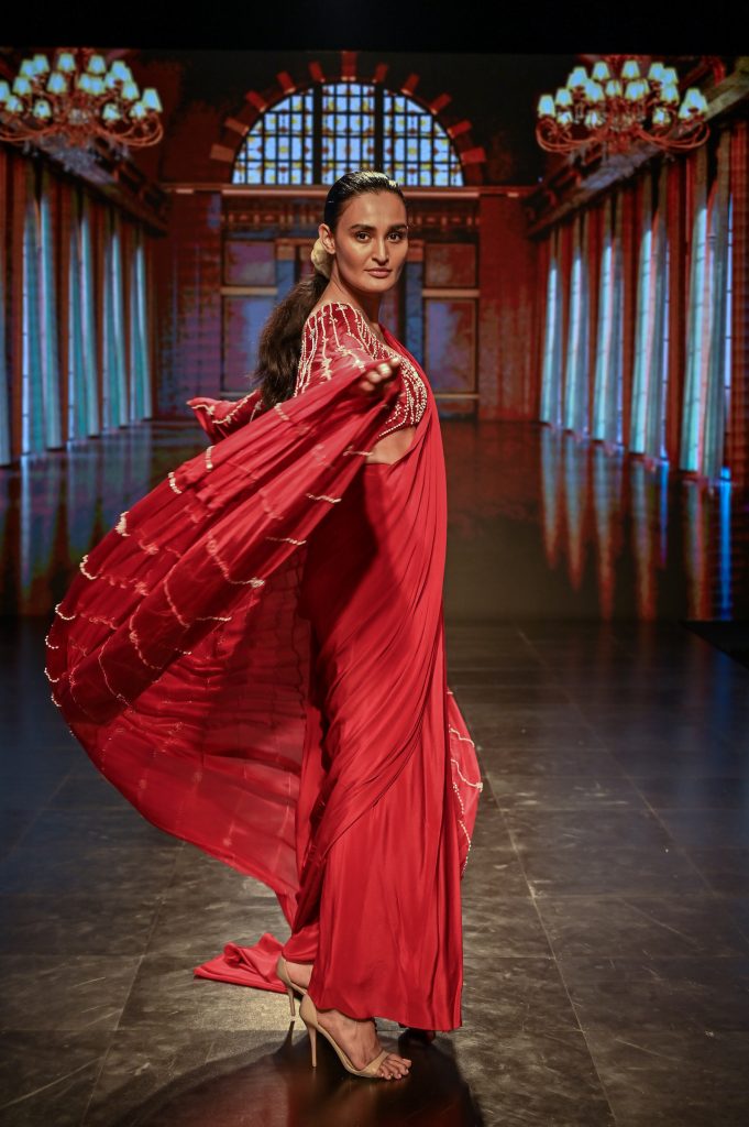 PINK PEACOCKs Collection at The Lakme Fashion Week Winter/Festive 2020 at St. Regis in Mumbai, India on 24th October 2020.  Photo :Vaqaas Mansuri / FS Images / Lakme Fashion Week / IMG Reliance