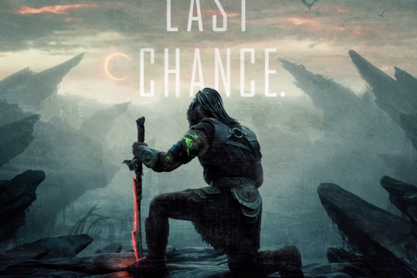 Predator: Badlands first look poster featuring Elle Fanning