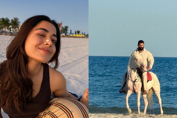 Rashmika Mandanna and Vijay Deverakonda beach photos in Oman 2025 - Bollywood celeb gossip