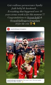 Bollywood and Tollywood Stars Celebrate RCB’s Historic IPL Triumph, Shower Virat Kohli with Praise