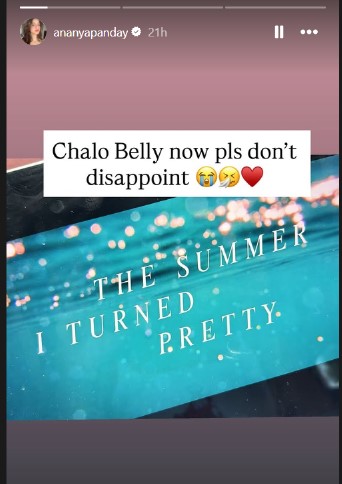Ananya Panday Cheers for The Summer I Turned Pretty Final Episode
